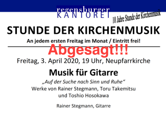 Stunde der Kirchenmusik - abgesagt
