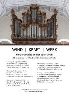Plakat der Orgelwoche